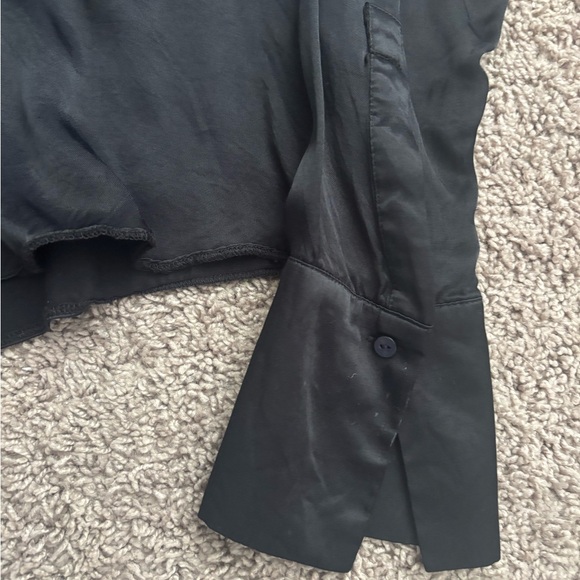 Zara Black Button Down Women's Shirt - Picture 2 of 3